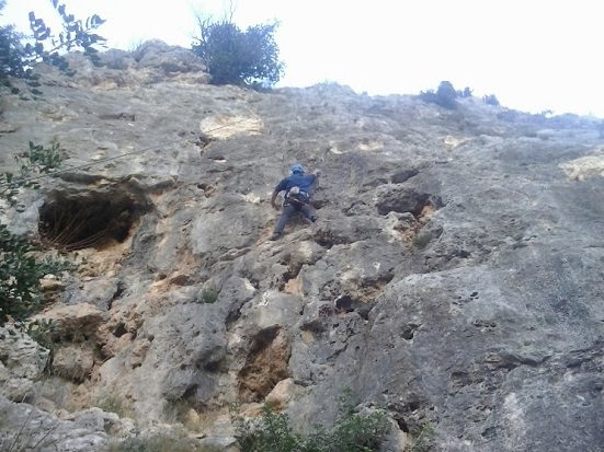 Zona escalada barranc Sanxet