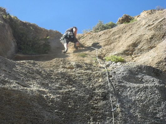 Zona vias de escalada Fuentidueña