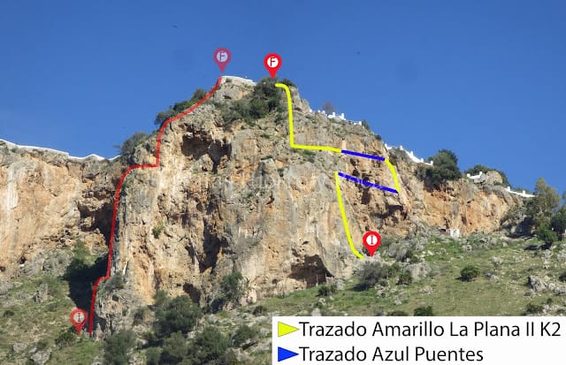 Croquis vía ferrata