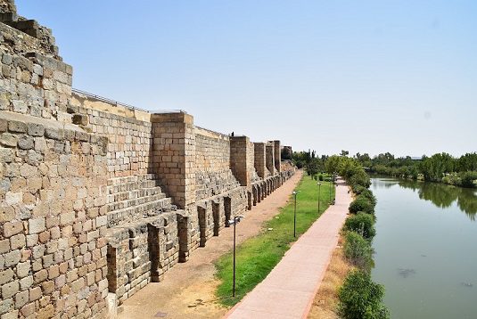 Muros alcazaba arabe