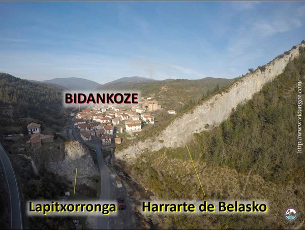 Ubicacion sectores Vidangoz-Bidankoze