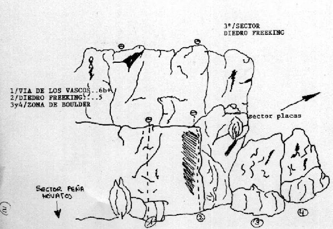 Sector free climbing Villaverde Peñahorada