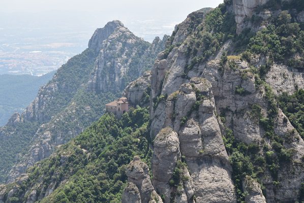 Vistas de la montaña de Montserrat